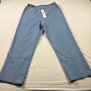 Alfred Dunner Classic Fit Pant Women 10P Blue NEW
